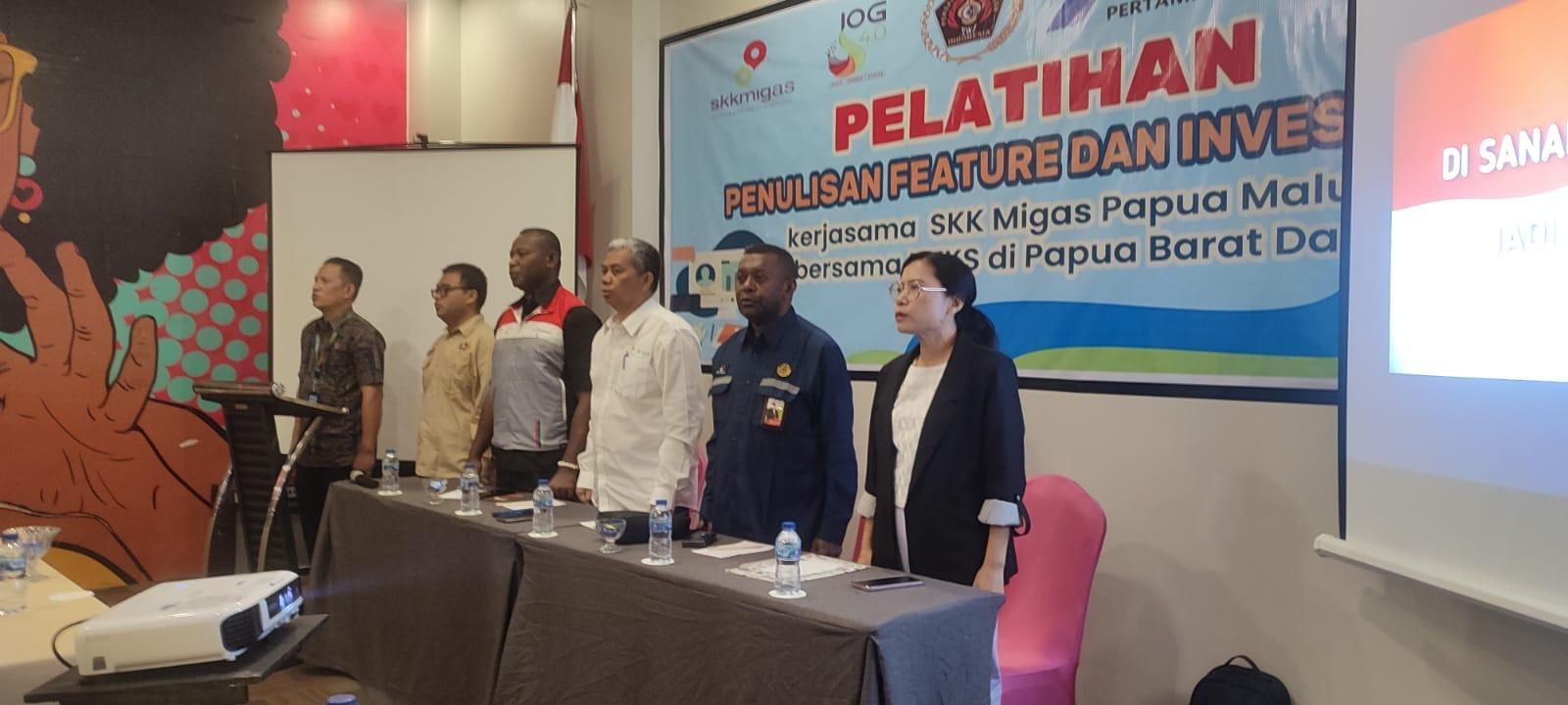 Kolaborasi PWI Papua Barat Daya dan SKK Migas Gelar Pelatihan Feature dan Investigasi untuk Wartawan