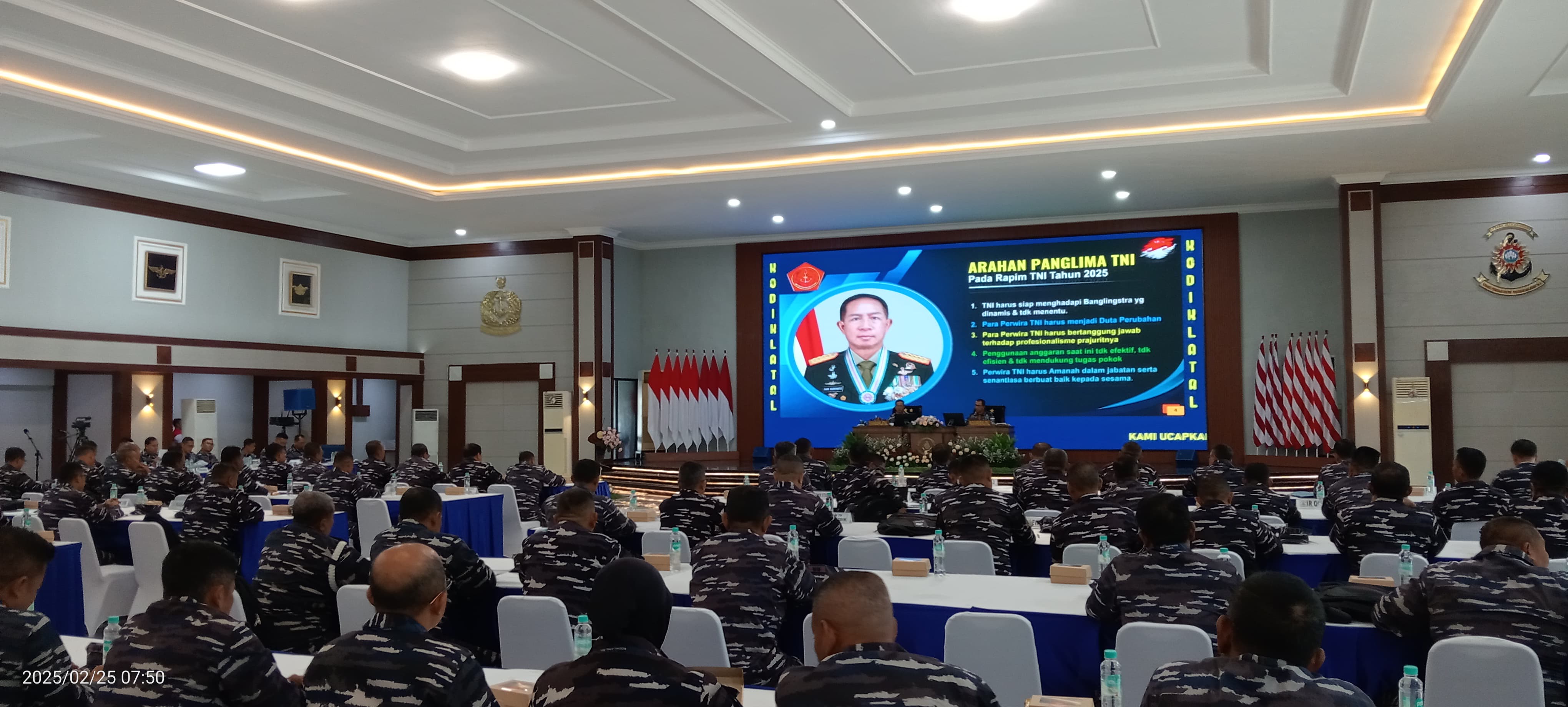 Dansatdik 3 Kodiklatal Sorong Hadiri Rasko 2025, Bahas Penguatan SDM dan Efisiensi Anggaran