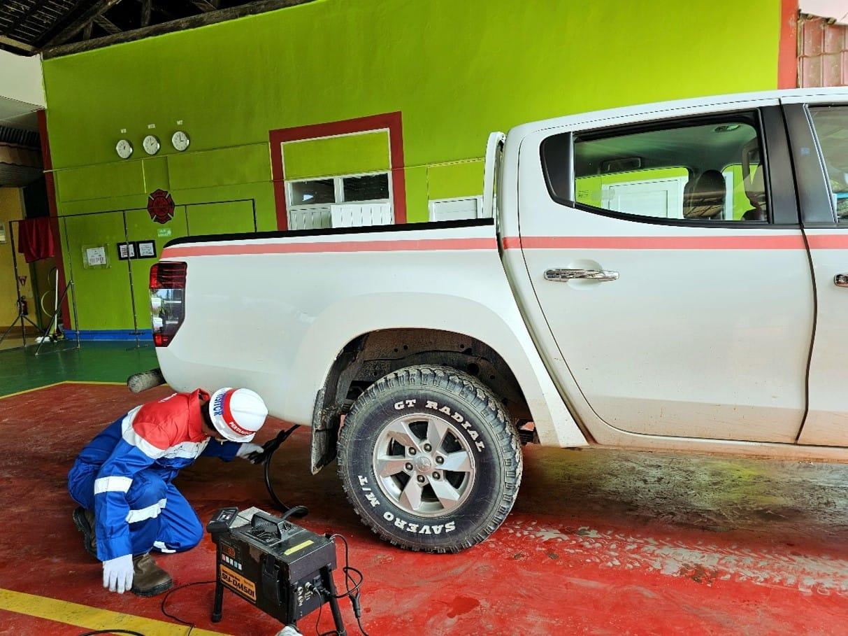Dukung Upaya Pencapaian Net Zero Emission, Pertamina EP Bunyu Field Lakukan Uji Emisi Kendaraan Operasional