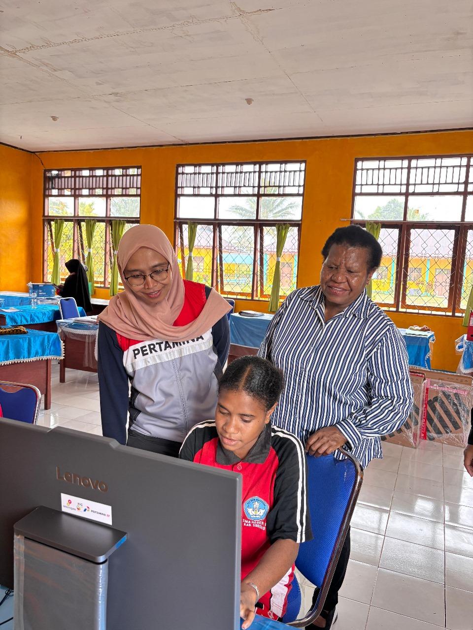 SKK Migas-Pertamina EP Papua Tingkatkan Kualitas Sarana Sekolah Terpencil