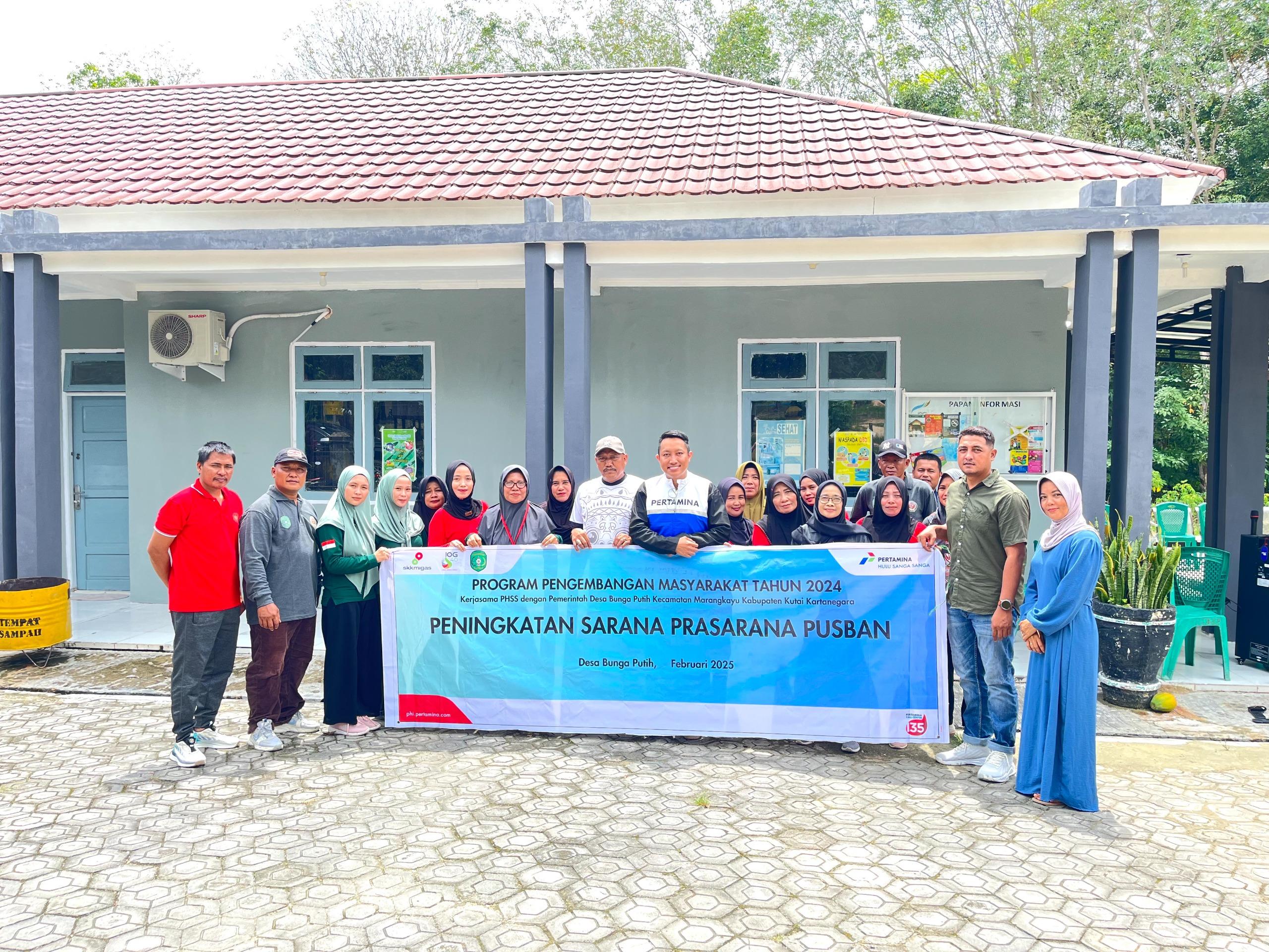 Peduli Kesehatan Masyarakat, Pertamina Hulu Sanga Sanga Dukung Peningkatan Fasilitas Pustu