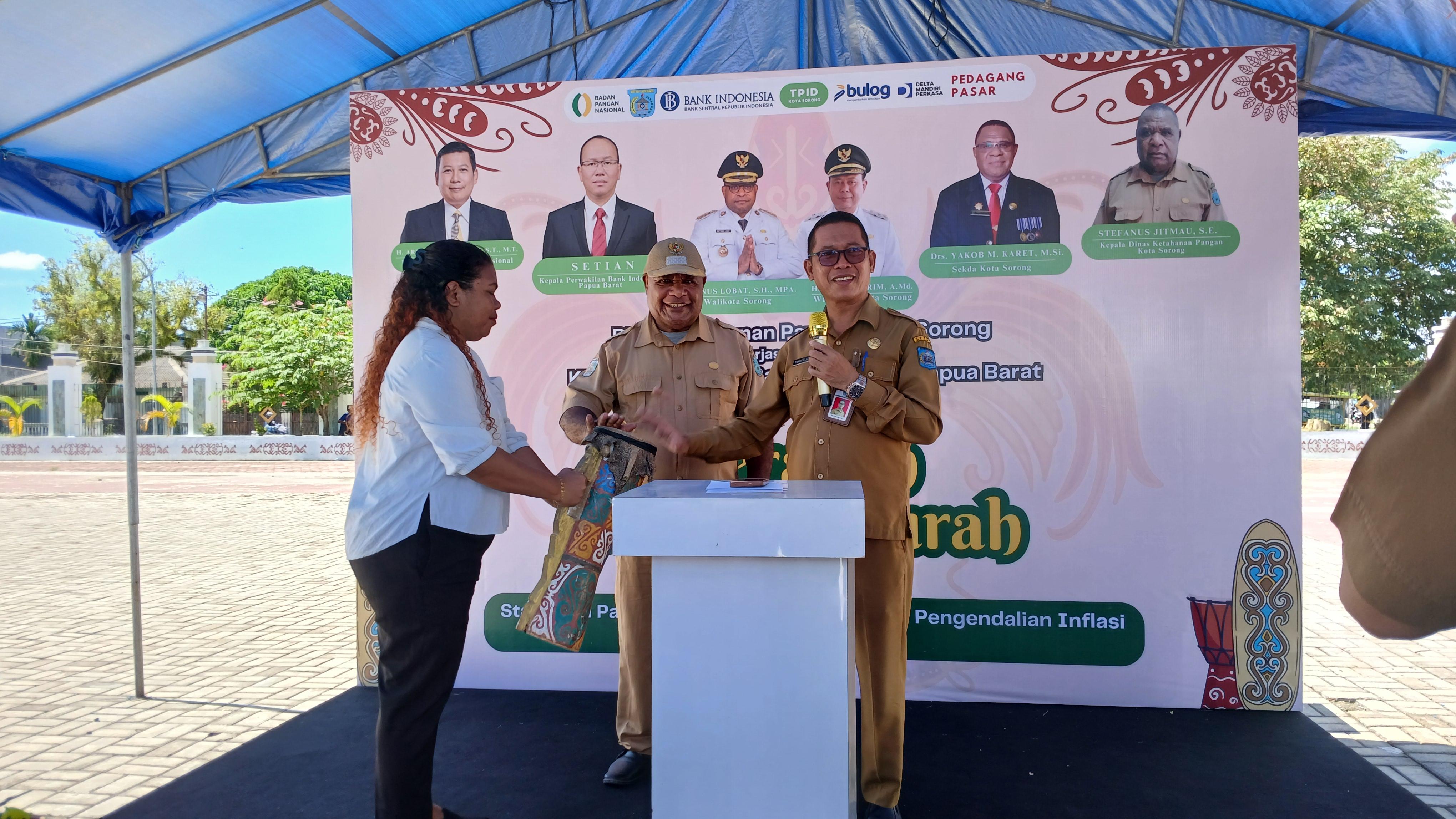 Gerakan Pangan Murah di Kota Sorong, Sinergi DKP dan BI Kendalikan Inflasi Daerah