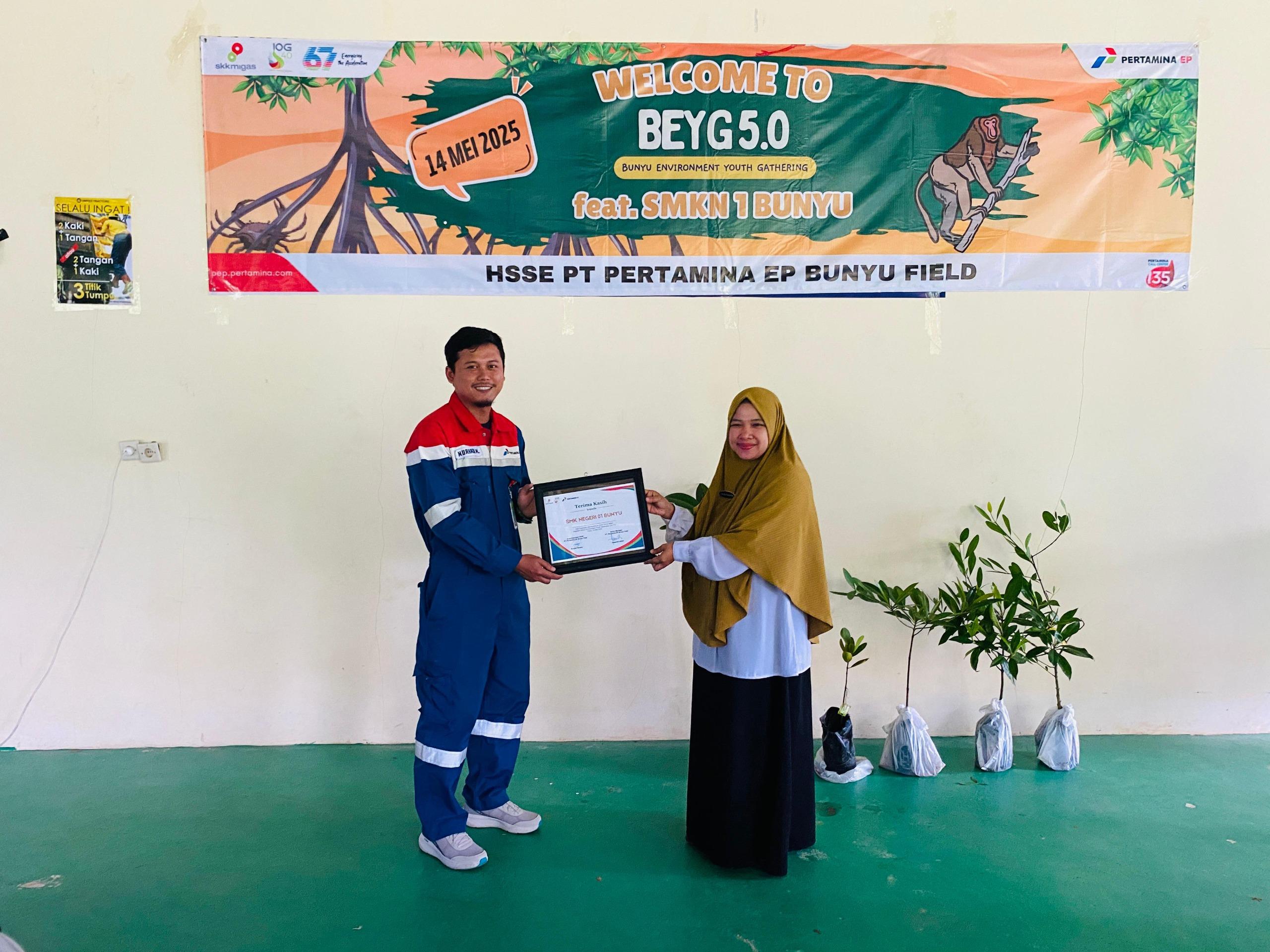 Dorong Peran Pelajar dalam Konservasi Pesisir, PT Pertamina EP Bunyu Field Gelar Program BEYG 2025