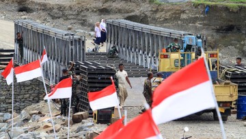 Akses Ekonomi Kembali Pulih, Dua Jembatan Bailey Penghubung Aceh Tengah Resmi Rampung