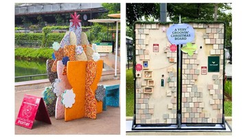 Inspirasi Natal Hijau: Grove at Cibis Sulap Bahan Daur Ulang Jadi Dekorasi Megah