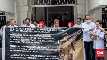 Tuntut Kesejahteraan Layak, Hakim Ad Hoc PN Makassar Gelar Aksi Mogok Sidang Nasional