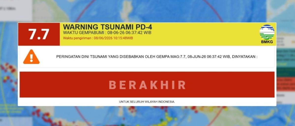 BMKG Catat Tsunami Tertinggi di Talengan Kepulauan Sangihe