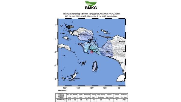 BNPB Pastikan Situasi Kaimana dan Bitung Kondusif Pascagempa Dangkal