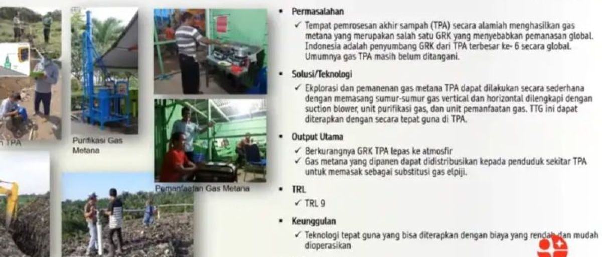 BRIN Kembangkan Teknologi Pemanenan Gas Metana TPA untuk Energi