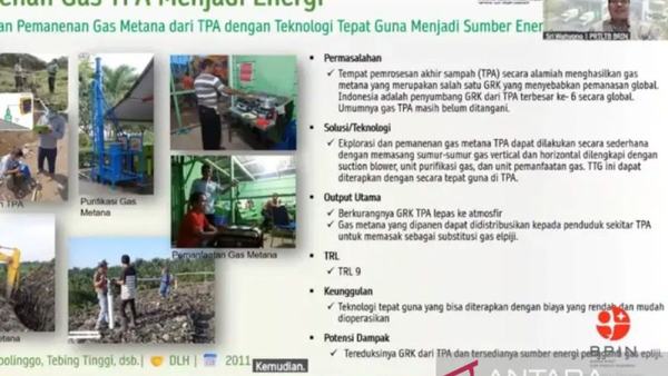 BRIN Kembangkan Teknologi Pemanenan Gas Metana TPA untuk Energi