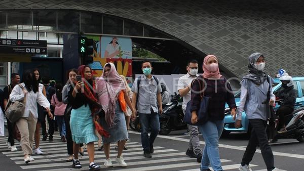 Dishub DKI Catat Kenaikan Pejalan Kaki 9,74 Persen