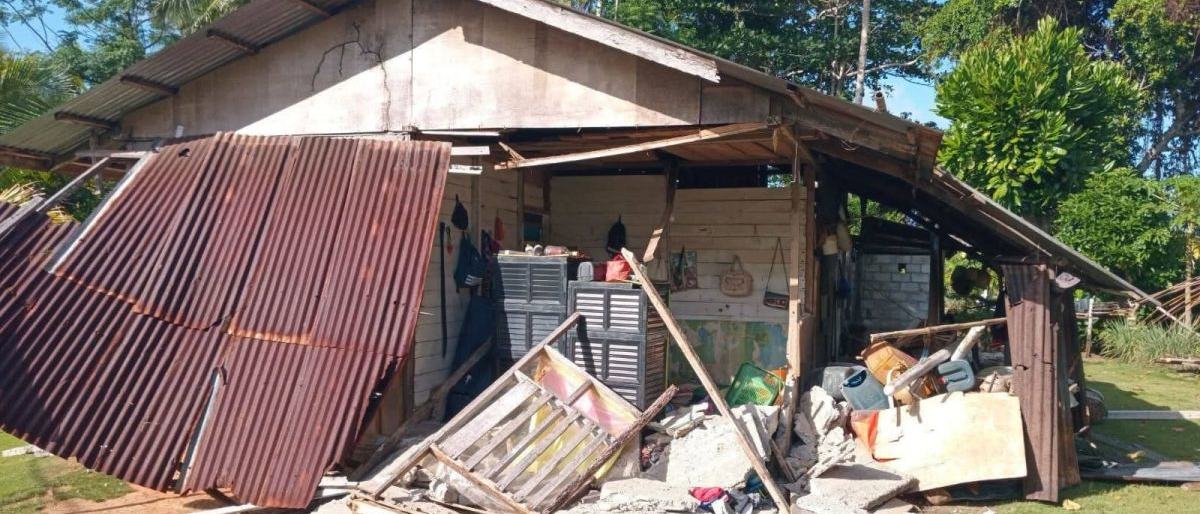 Dua Rumah di Sangihe Rusak Akibat Gempa M7,7 Mindanao