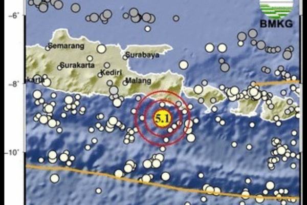 Gempa Magnitudo 5,1 Guncang Jember, Tidak Berpotensi Tsunami