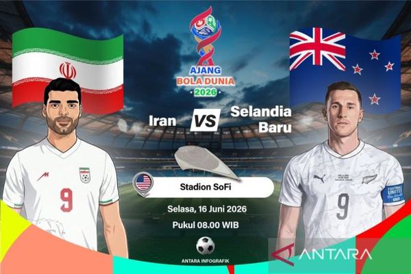 Iran vs Selandia Baru: Taremi dan Wood Jadi Ujung Tombak
