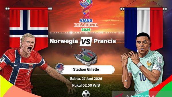 Norwegia vs Prancis: Duel dua calon peraih Sepatu Emas