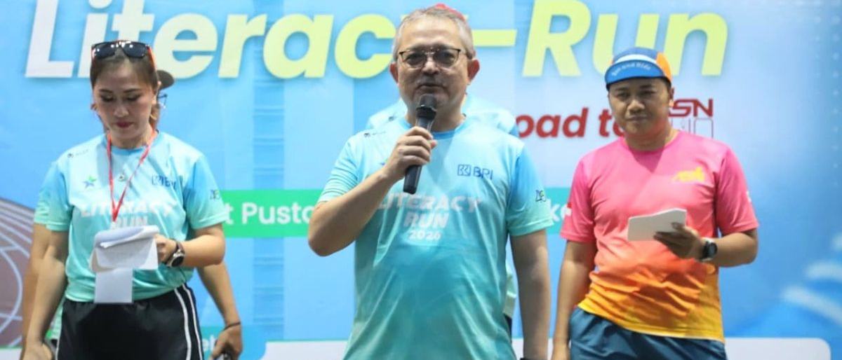 Perpusnas Gelar Literacy Run Peringati HUT ke-46 Budayakan Literasi