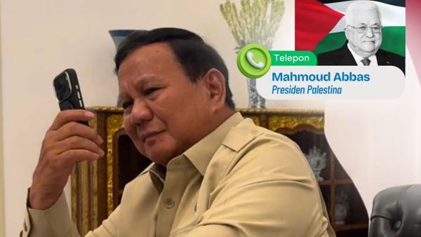 Prabowo dan Mahmoud Abbas Bahas Situasi Terkini Palestina