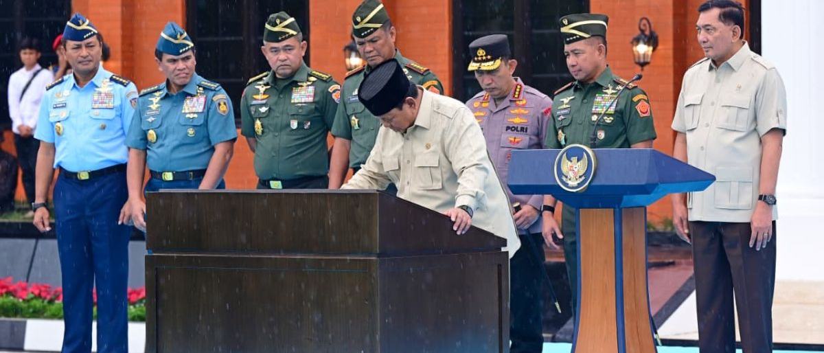 Presiden Prabowo Resmikan Renovasi Museum dan Perpustakaan Seskoad Bandung