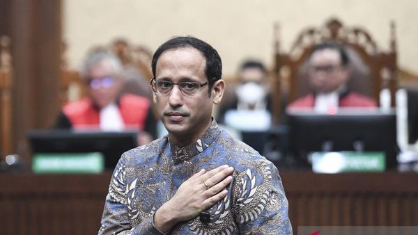 Sidang putusan Nadiem Anwar Makarim