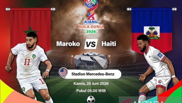 Susunan pemain Maroko vs Haiti: Singa Atlas bidik banyak gol